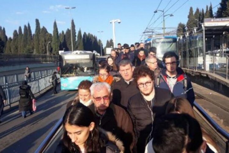 İstanbul'da tramvay seferlerinde aksama