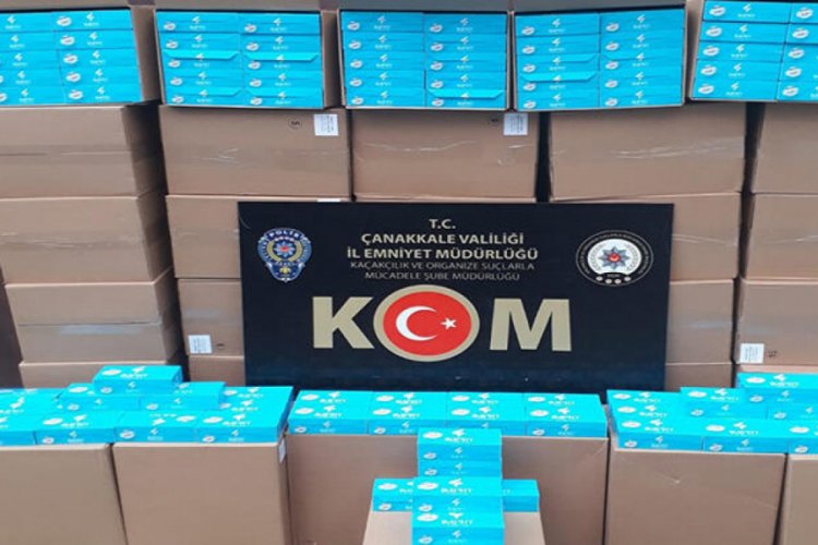 380 bin gümrük kaçağı makaron ele geçirildi