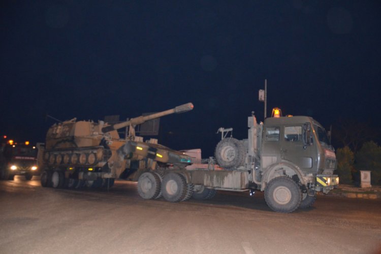 Suriye sınırına tank ve obüs takviyesi