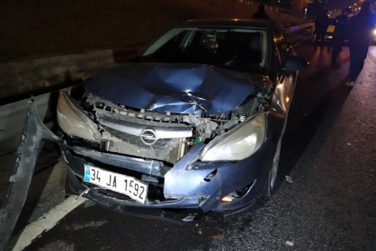 Makas atan sürücü zincirleme kaza neden oldu