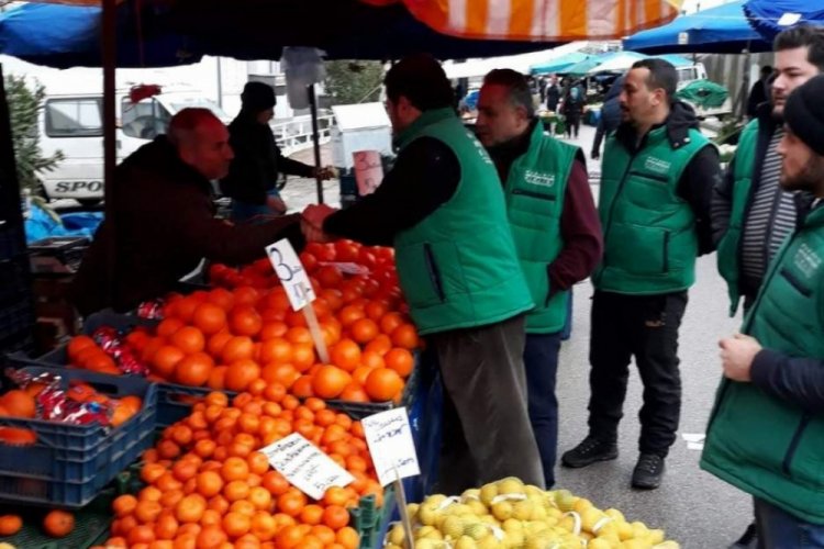 Bursa Mudanya üretici pazarlarında denetim