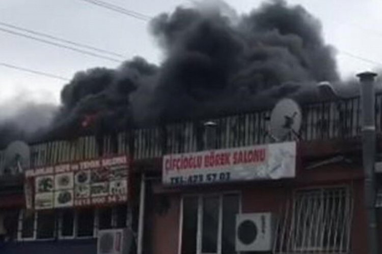 İstanbul'da sanayi sitesinde yangın