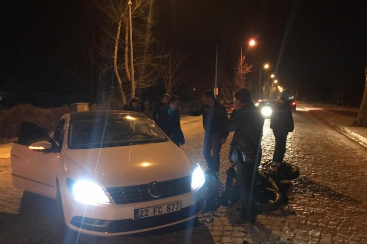 Motosiklet ekipmanı hayatını kurtardı