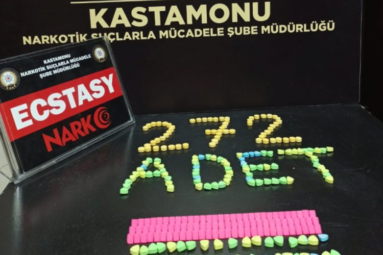 272 adet ecstasy hap ele geçirildi