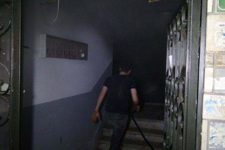 Bursa'da korkutan yangın! İtfaiye aracı giremedi, yangına mahalleli müdahale etti