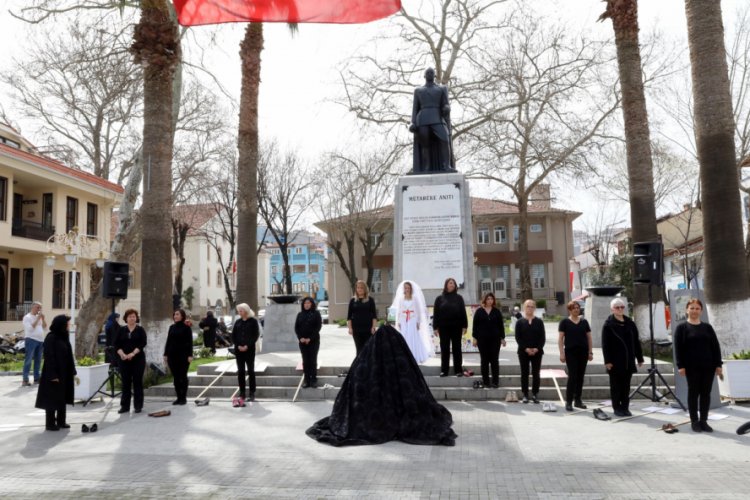 Bursa Mudanyalı kadınlar, 8 Mart'ta sokaklarda