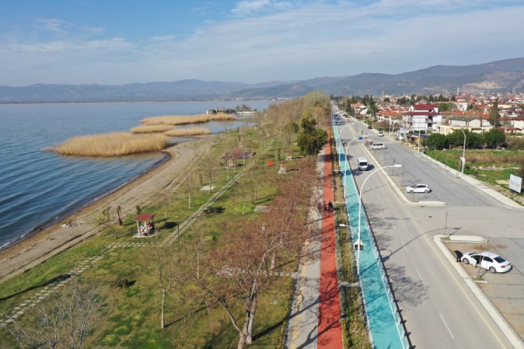 Bursa İznik sahilleri yaza hazır