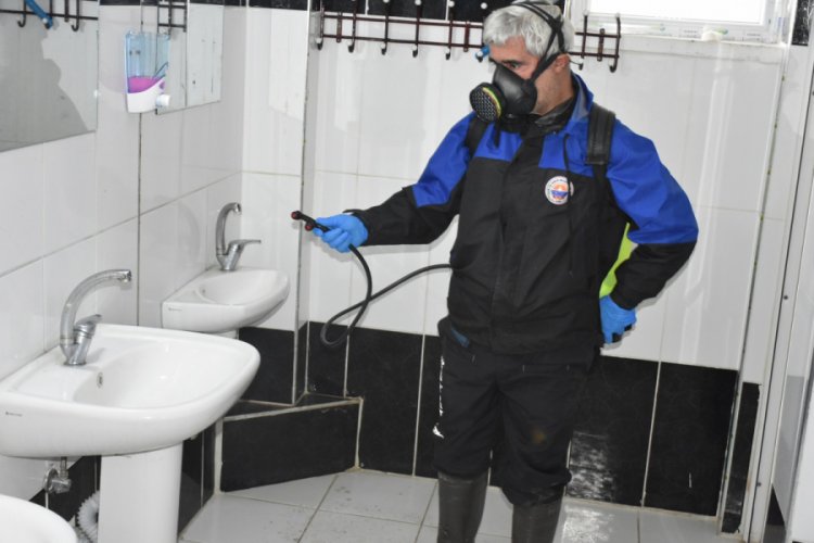 Bursa Gemlik Belediyesi'nden virüs önlemi