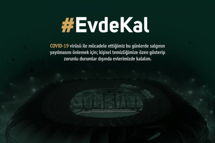 Bursaspor'dan koronavirüs paylaşımı