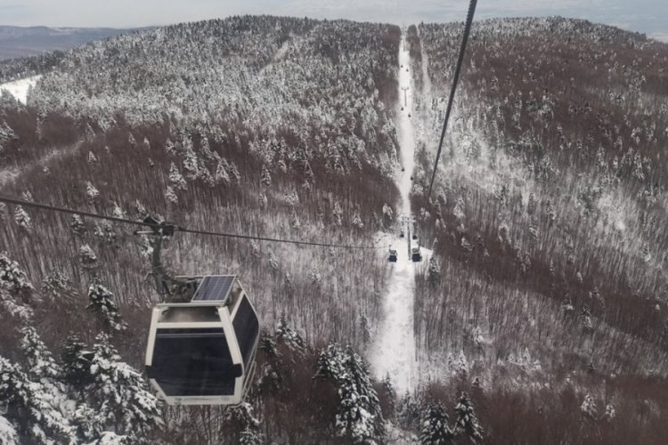 Bursa'da teleferik bakıma alındı
