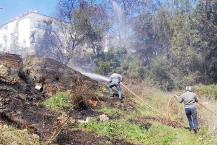 Manavgat'ta korkutan yangın