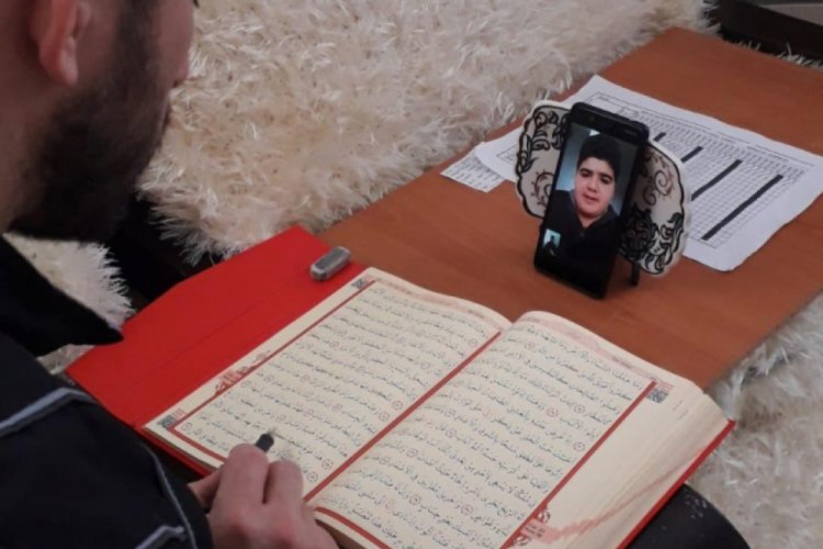 Bursa Gemlik'te Kur'an kurslarında uzaktan eğitim