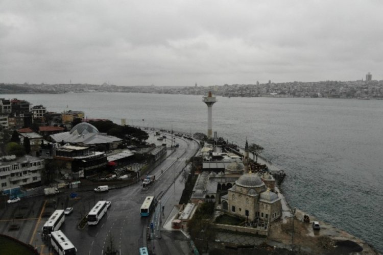 İstanbul'da korona virüs sessizliği havadan görüntülendi