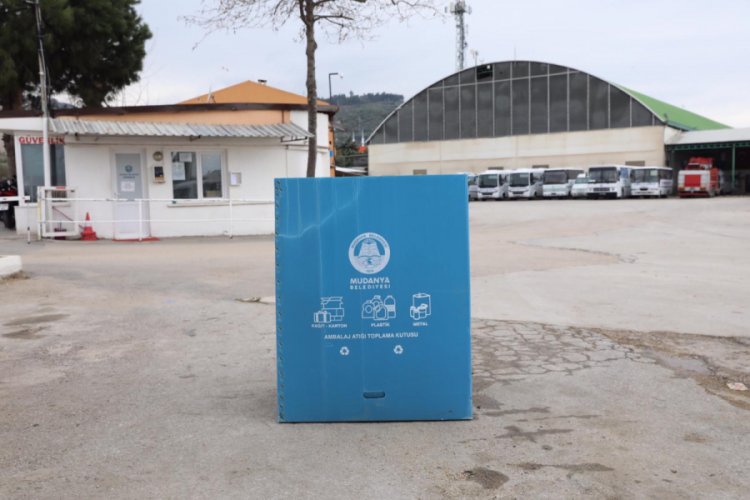 Bursa Mudanya'da atıklar geri dönüşüme gidiyor