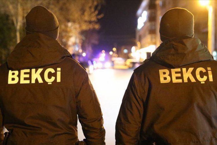 Bekçiler korona virüs bilgilendirme denetiminde