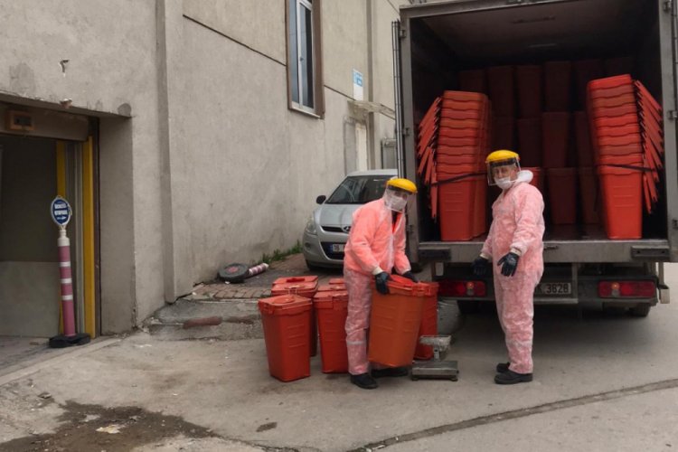 Bursa'da tıbbi atıklara 'covid-19' önlemi