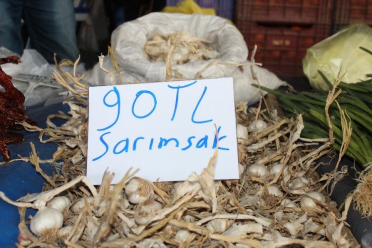 Sarımsağın kilosu 90 liraya kadar yükseldi