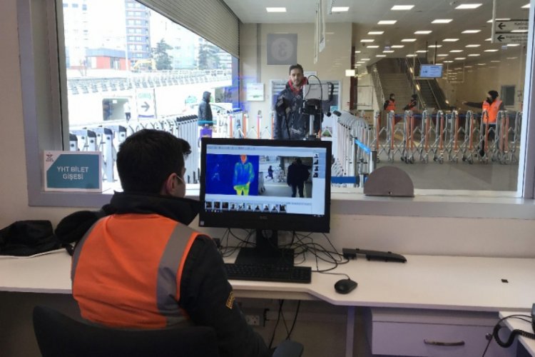 Marmaray istasyonlarında korona virüse karşı termal kamera dönemi
