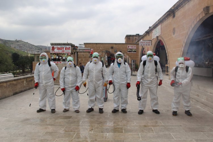 Şanlıurfa'da dezenfekte çalışmaları
