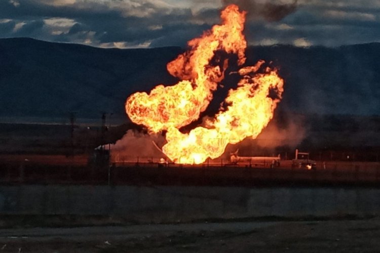 Gürbulak Sınır Kapısı'nda doğal gaz boru hattında patlama