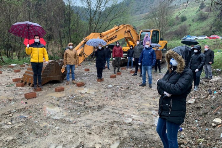 Bursa'da korona virüse rağmen HES eylemi