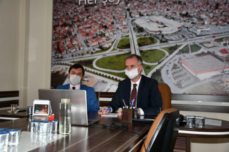 Bursa İnegöl'de istişareler telekonferans ile sürdürülüyor