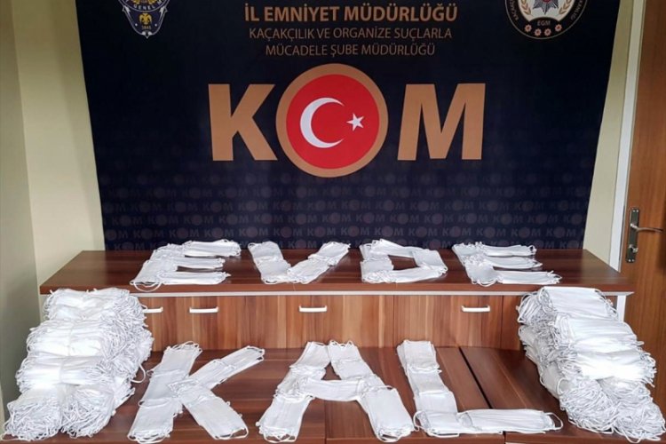 İzinsiz üretilen 50 bin maskeye el konuldu