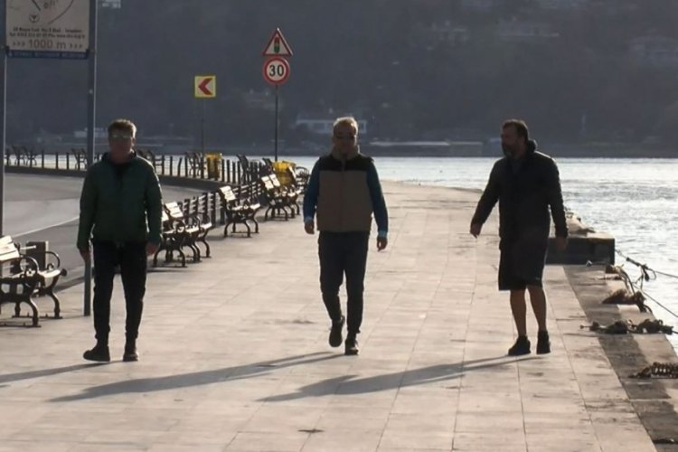 Yasağa rağmen sabah sporuna çıktılar