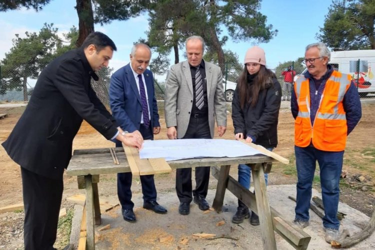 Bursa Kozdere Çamlığı'nda alt yapı çalışmaları başladı