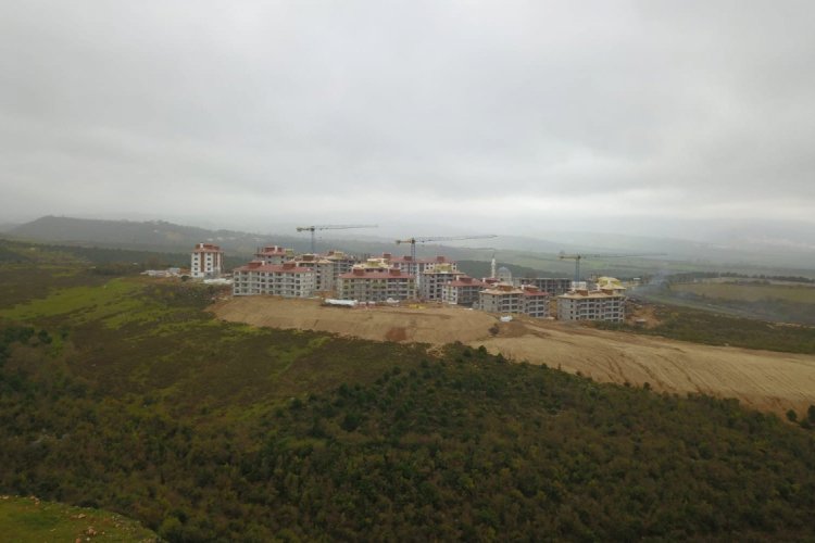 Bursa'da TOKİ inşaatında ara yok