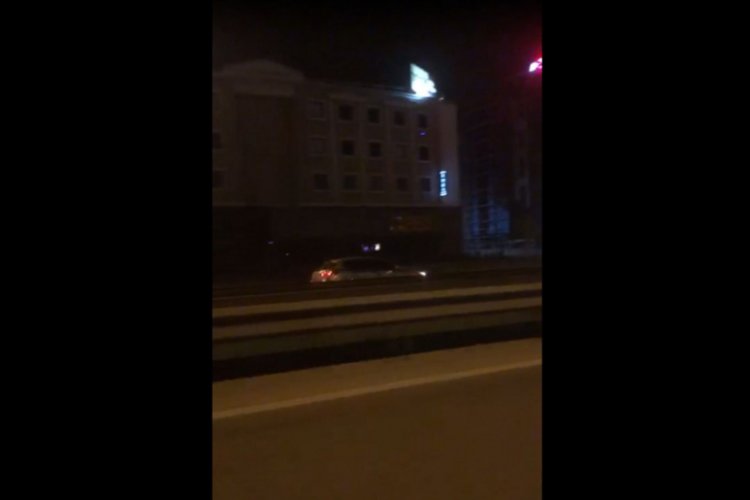 Bursa'da ters şeritte ilerledi (ÖZEL HABER)