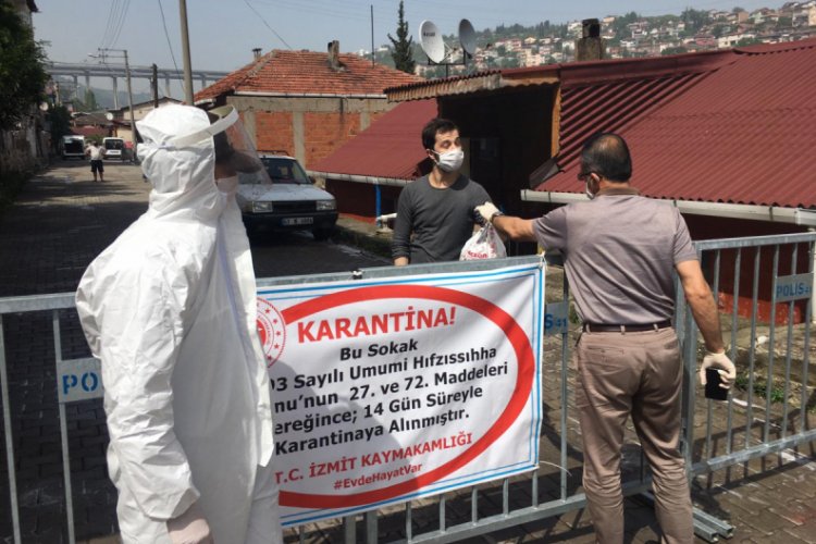İzmit'te 2 sokak karantinaya alındı