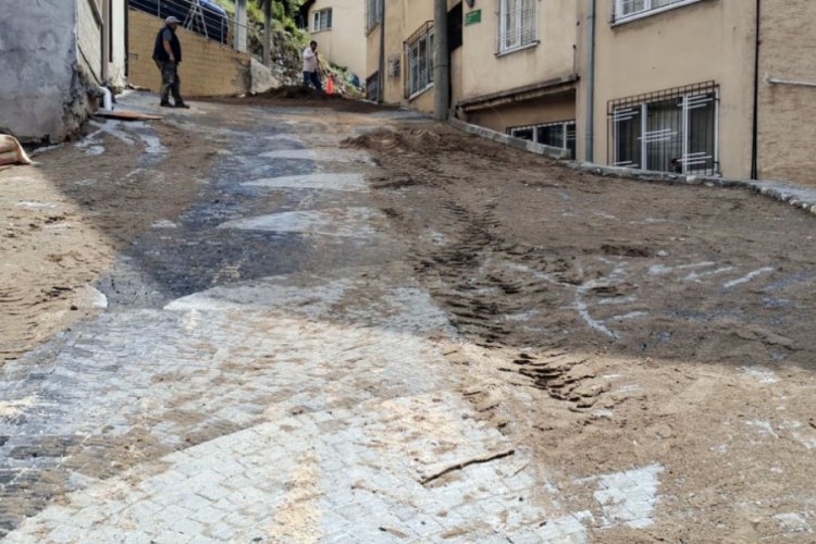 Bursa Çekirge sokakları yenileniyor