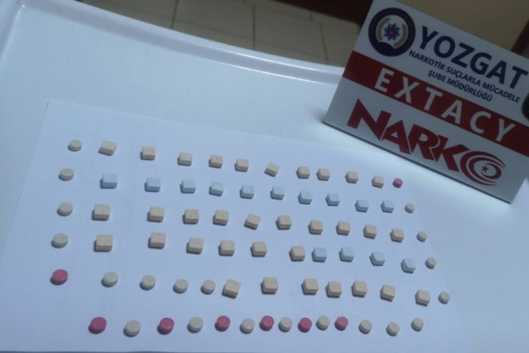 75 adet uyuşturucu hap ele geçirildi