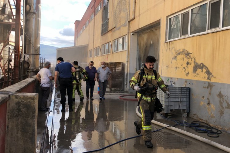 Bursa'da unlu mamulleri fabrikasında yangın çıktı!