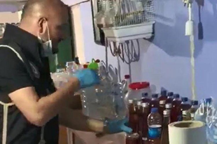 Evi içki imalathanesine çevirmişler!