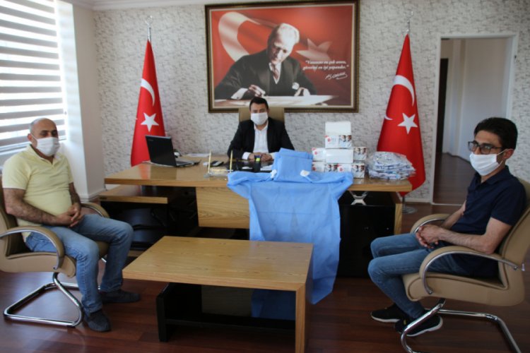 Muş Varto Belediyesine tulum ve maske desteği