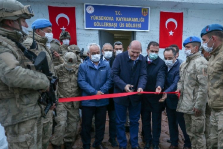 Bakan Soylu, İkiyaka Dağları'nda üs bölgesinin açılışını yaptı