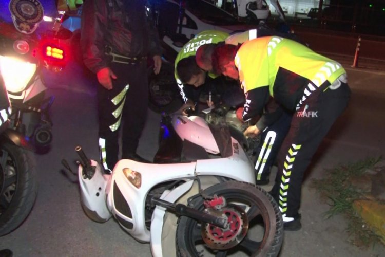 Hurda motosikletle sokağa çıktı 12 bin TL ceza yedi