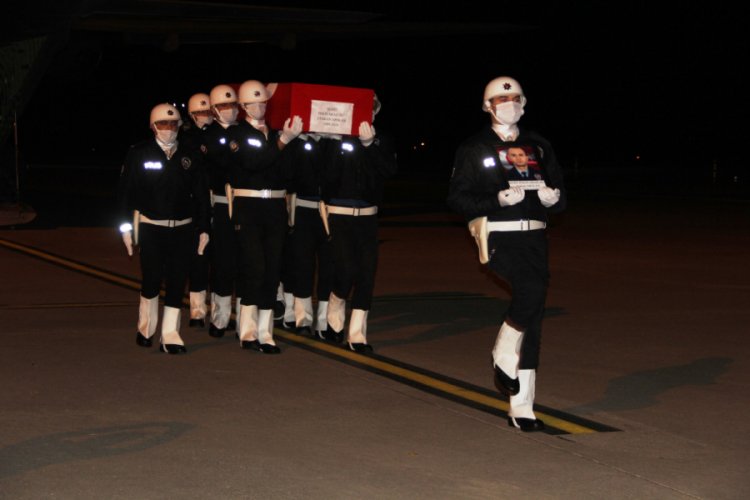 Şehit polis memuru Atakan Arslan'ın cenazesi Samsun'a getirildi
