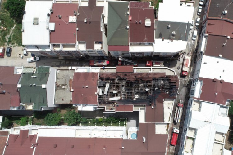 Bursa'da yangının boyutu söndürülünce ortaya çıktı