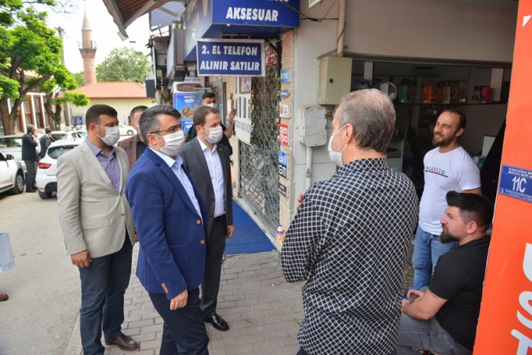 Bursa Yıldırım Belediye Başkanı Yılmaz'ın esnaf ziyaretleri sürüyor 