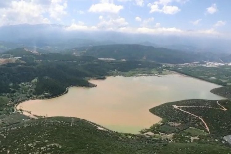 Bursa'da geçen yıl kuraklık yaşanan Gölbaşı Göleti, doldu taştı