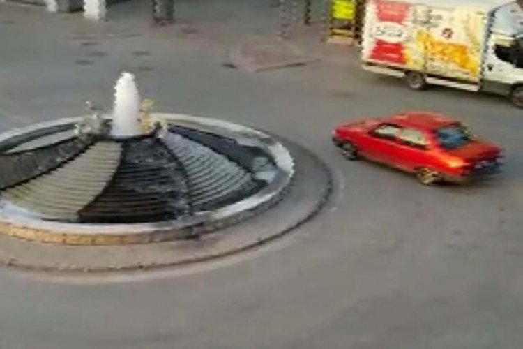 Kavşakta drift yapan sürücüye 6 bin 100 lira ceza