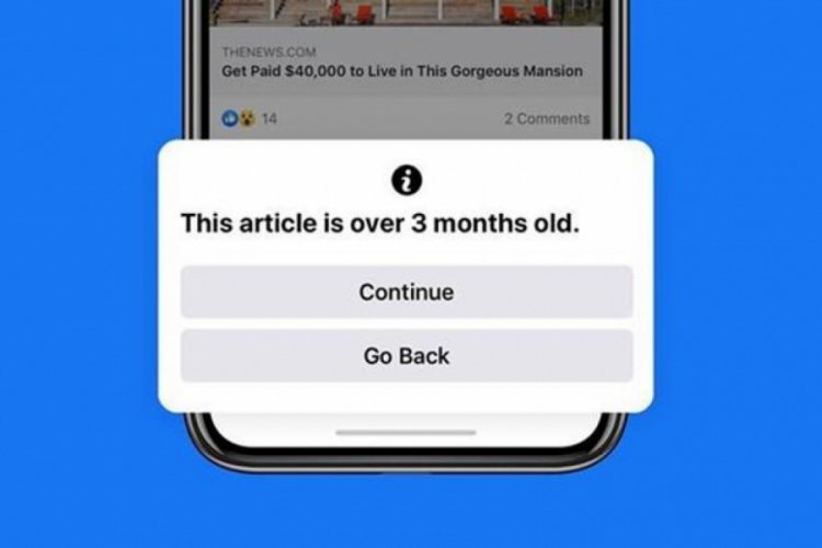 Facebook, eski haber paylaşan kullanıcıları uyaracak