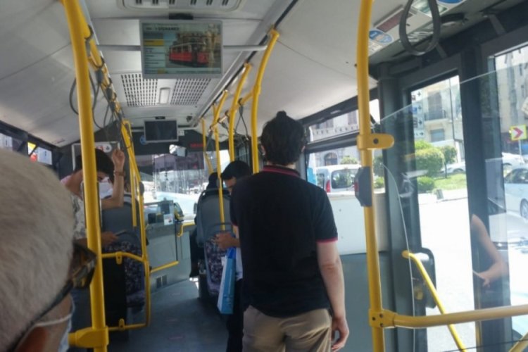 Otobüste maske tartışması