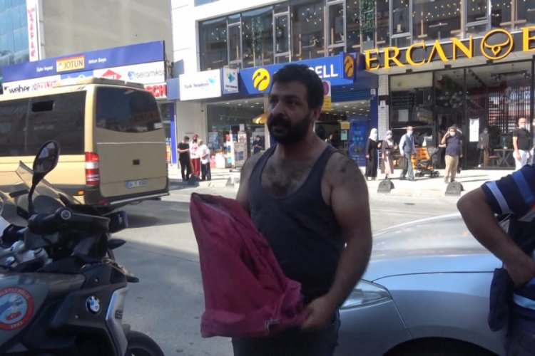 Maske cezasına kıyafetini çıkarıp tepki gösterdi