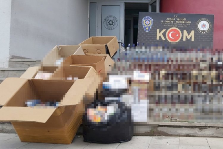Adana'da 550 bin lira değerinde kaçak ürün ele geçirildi