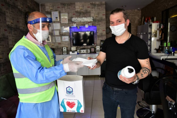 Bursa Yıldırım'da korona denetimleri sürüyor