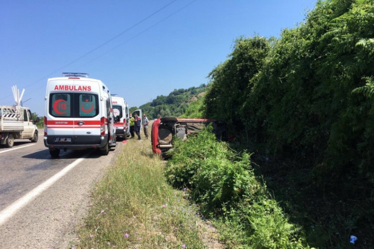 Bursa'dan yola çıkan sürücü Zonguldak'ta kaza geçirdi